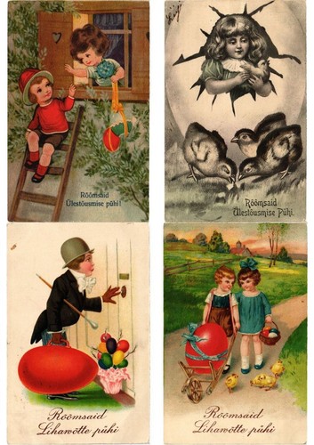EASTER GREETINGS Incl. EMBOSSED 48 Vintage Postcards (L3554) - Picture 9 of 12