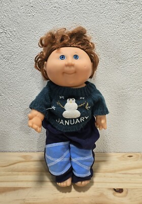 Cabbage Patch Kids 1991 Hasbro Hard Body Nude Boy Doll 14'' Blue Eyes 
