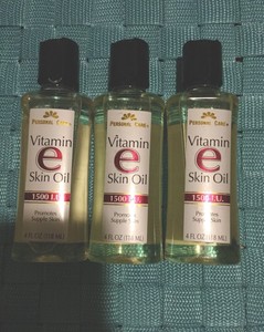 Personal Care Vitamin E Skin Oil 1500 I.U. 4oz each (3 packs) free