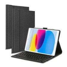 Smart Case With Bluetooth Keyboard Cover For iPad 7th/9th/8th gen 10.2"/Pro 10.5