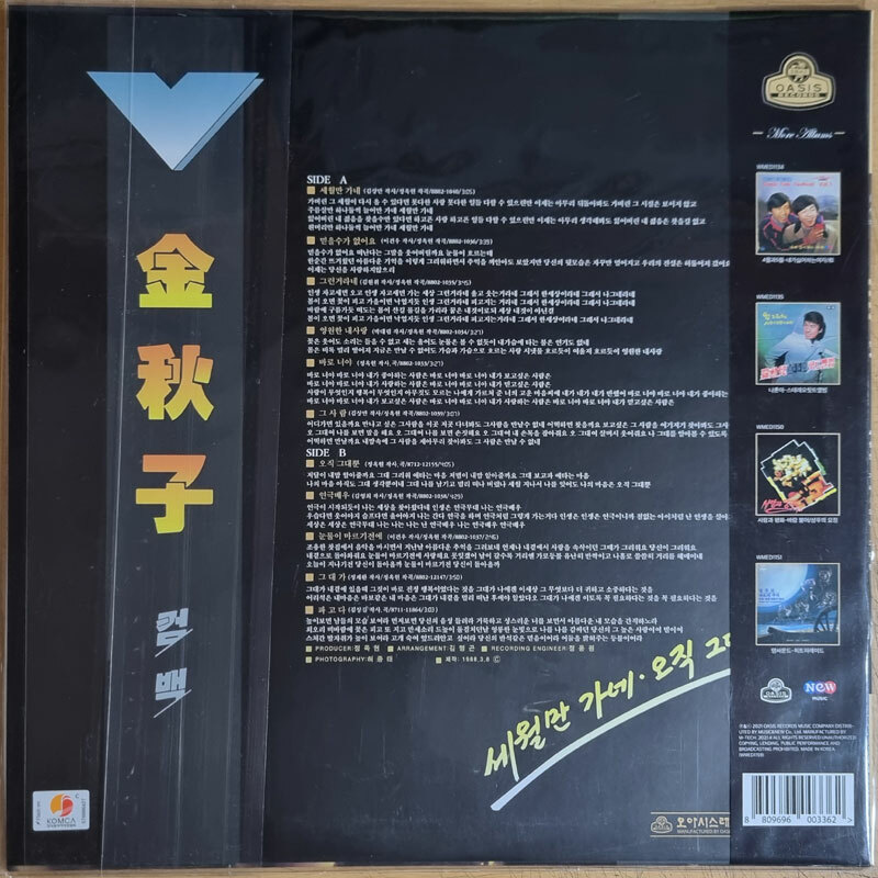SEALED / KIM CHOO JA (김추자) - Come Back [ 180g 500 Copy Limited
