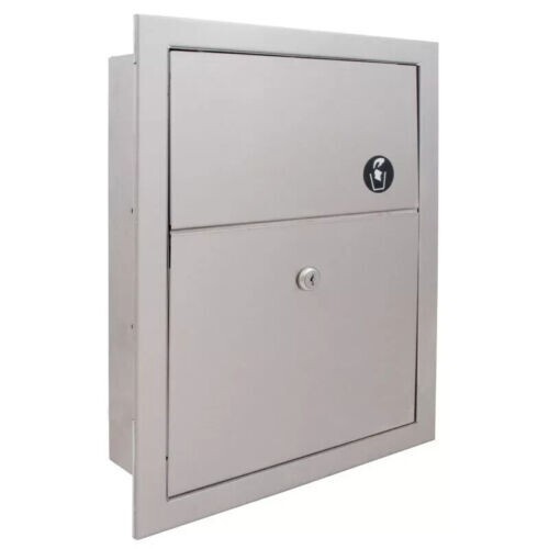 Bradley 4731-150000 Recessed Napkin Disposal Feminine Hygiene, Restroom Supply