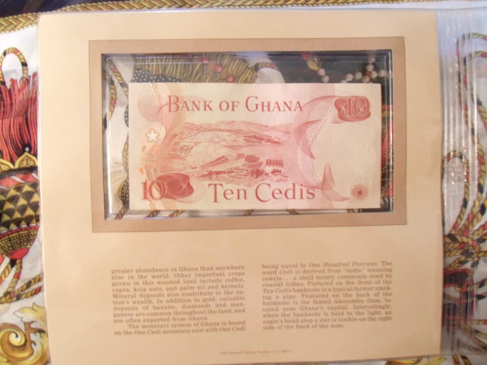 Most Treasured Banknotes Ghana 1978 10 Cedis P-16f AUNC Prefix C/2 LOW 0001253 - Image 2 of 2