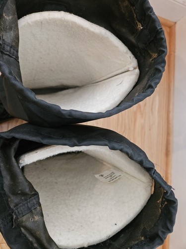 Sorel Mens SnowLion Winter Snow Boots With Liners 15" Tall Black Size 10 VGC - Picture 10 of 22