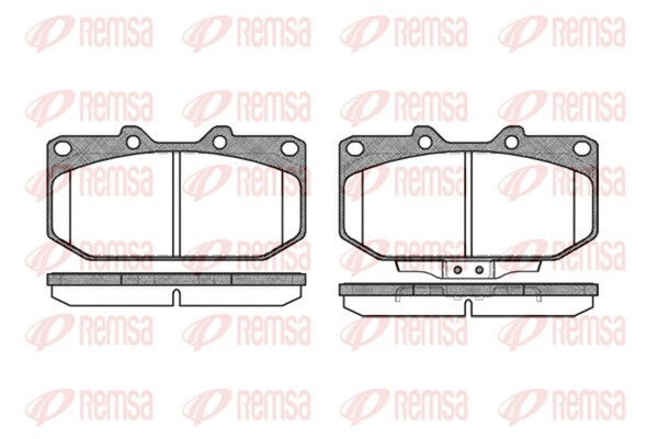 Remsa Bremsbelagsatz Scheibenbremse 0348.02 FüR Nissan Z32 300ZX Twin Turbo GG-image