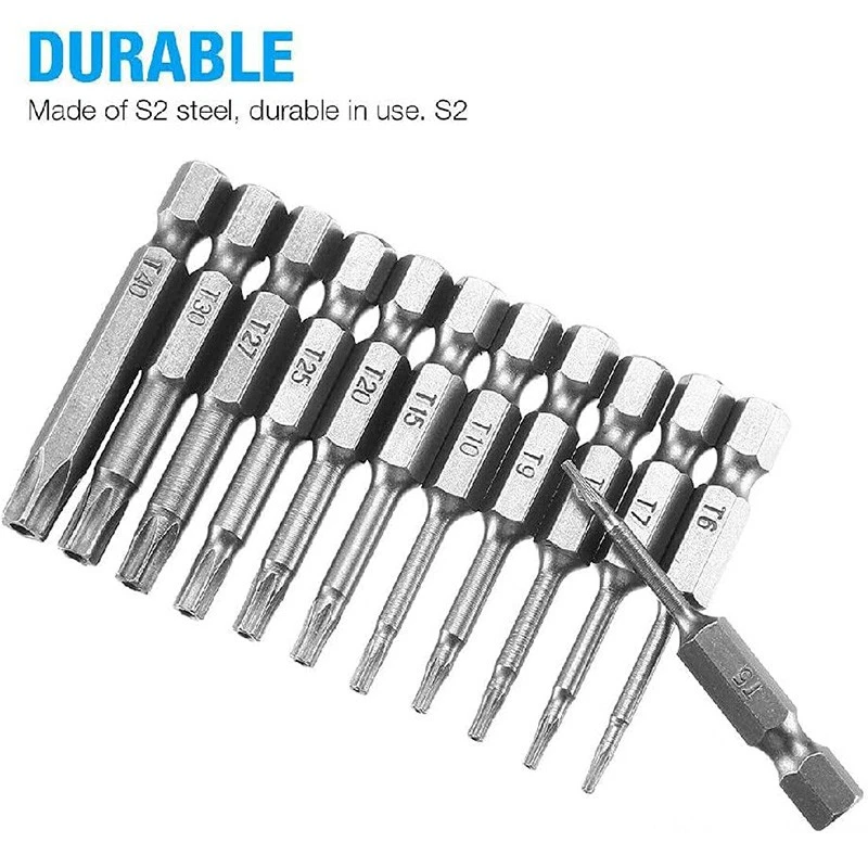 Security Torx Bit Set + Hex Key Allen Bit Set - For Power Drill & Impact Driver - Image 3 of 4