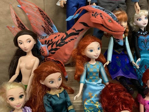 Enorme Lote Muñecas Disney Príncipe Princesa Sirena Congelada Mulan Alladin Pocahontas - Imagen 8 de 20