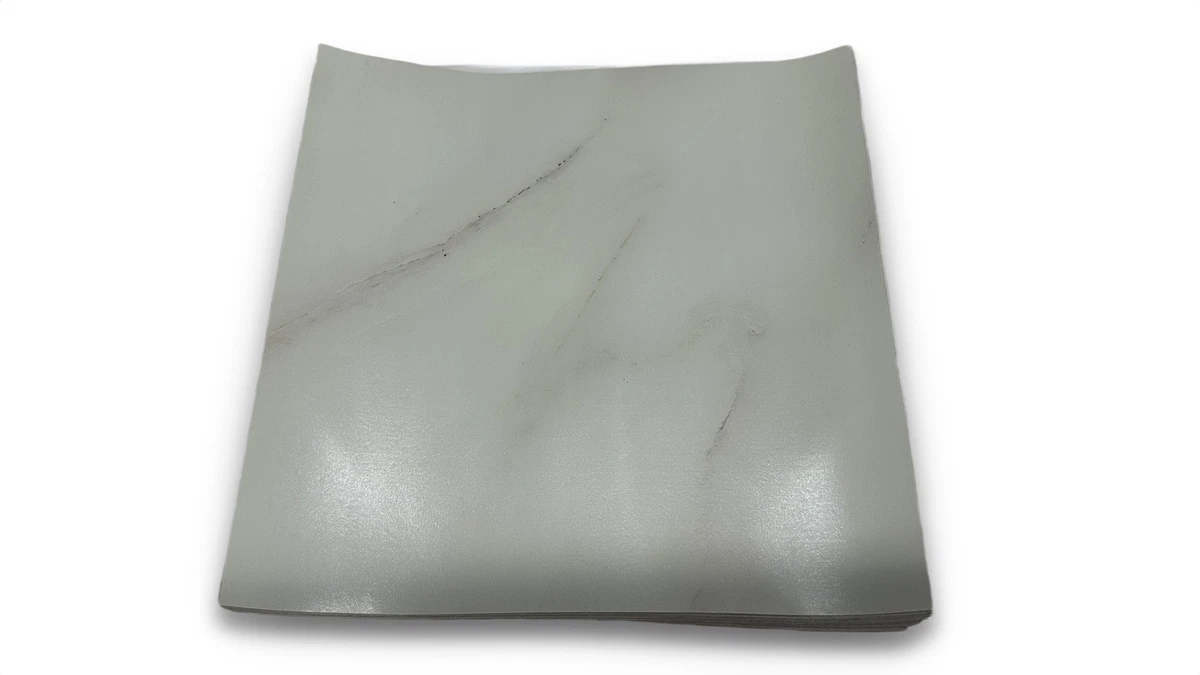 Irisroom Suelo Vinilo Autoadhesivo Mármol Blanco 30x30cm 1mm 40 Azulejos 3,6 m²
