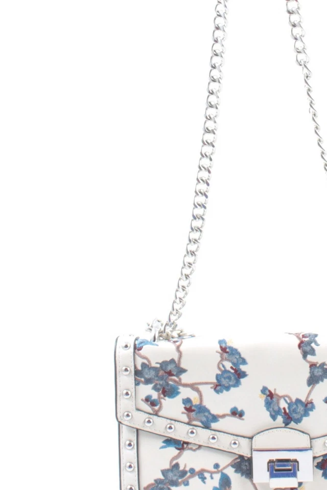 MANGO Sac porté épaule Moyen Dames Sac blanc-bleu-brun style décontracté - Photo 3/4