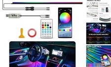 Ambient Lighting Car led Lights Interior, 43.3'' USB 2 in 1 43.3inch 2 