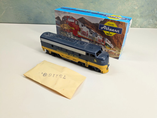 Athearn 3227 HO F7A Super Power diésel C&O #7036 funciona muy bien CC | Condition: Used