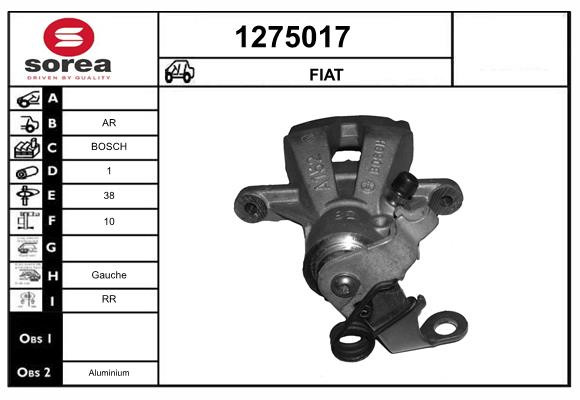 Étrier de frein SNRA 1275017 : résolvez le grippage sur votre FIAT STILO