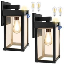 AEQ Solar Wall Lights Outdoor, Solar Wall Sconce with 3 Lighting Modes & Moti...