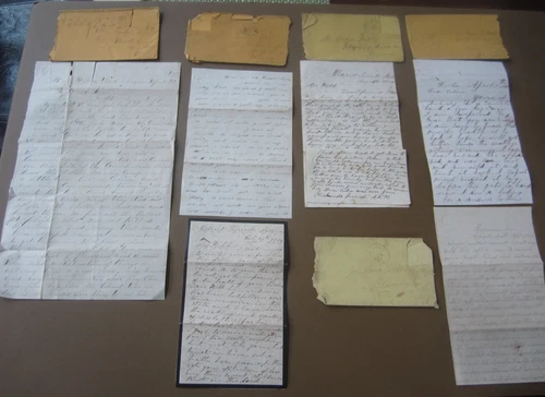 Collection of  Old 1863 - 1864 CIVIL WAR SOLDIER LETTERS - ISAAC WEBB - Illinois