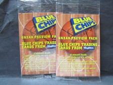 LOT OF 2  Vintage Skybox BLUE CHIPS Sneak Preview Prototype Packs -SHAQ