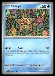 Staryu 120/165 Common Scarlet & Violet 151 Pokemon