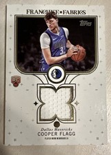2025/26 Topps Basketball Cooper Flagg Franchise Fabrics Player Worn Mem RC FF-CF