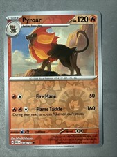 Pokemon TCG * SV Prismatic Evolutions * 016/131 Pyroar U REVERSE HOLO * FRESH PK