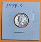 1938-S 10c Mercury Dime 90% Silver United States Coin San Francisco