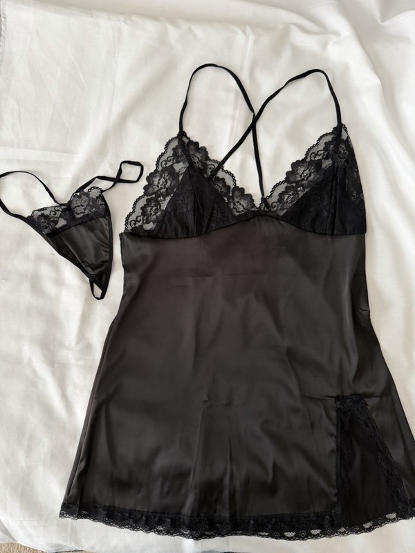 Sexy Goth Black Sheer Nightie Chemise NWT Sz XL