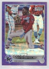 2022 Chrome Logofractor Edition Purple Refractor /250 Jazz Chisholm Jr #109 0m4q