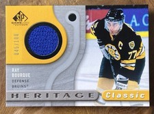 2006-07 UD SP GAME USED JERSEY RAY BOURQUE BOSTON BRUINS LIMITED JERSEY #045/100
