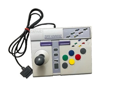 Asciiware Super Advantage SNES Arcade Controller Turbo Gray MPN 4910 TESTED!