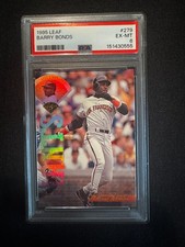 Barry Bonds #279 - 1995 Leaf Baseball Card - Graded PSA 6