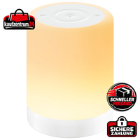 Nachttischlampe Dimmbar Touch 3000Mah Nachtlicht Mit Timer Weiß Schlafzimmer