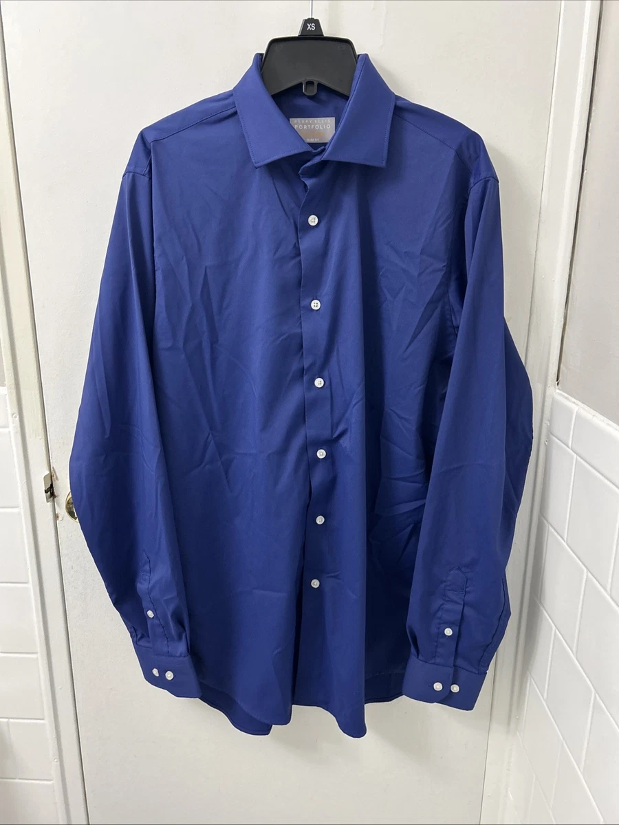 slim fit dress slacks Non-Iron Twill Solid Shirt
