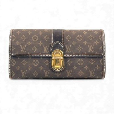 Auth LOUIS VUITTON Monogram Mini Lin Idylle Portefeuille Sarah Wallet M63006