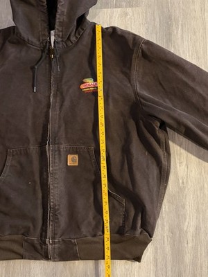 Carhartt DEKALBブラウンジャケット X-Large Vtg Carhartt J25 DKB Mens XL Insulated Work Jacket Brown Dekalb