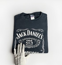 Jack Daniels T-Shirt Men Size XL Black Short Sleeve Tennessee Whiskey Old No.7