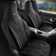 Autositzbezüge Schonbezüge passend für Mercedes C-Klasse Schwarz Grau 429L01 Autositzbezüge Schonbezüge passend für Mercedes C-Klasse Schwarz Grau 429L01