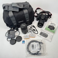 Canon EOS Rebel T5i DSLR Camera Kit 18-55mm 55-250mm Lens 16GB SD - WORKS