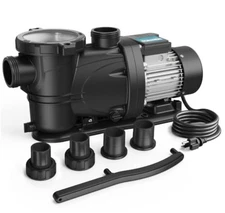 VIDAPOOL 1.5HP In/Above Ground Swimming Pool Pump 115V Single Speed, 7350 GPH