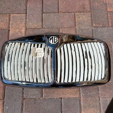 Vintage 1950s 1960s Mg Mga Chrome Front Grill Assembly W Pvc Coating Rare