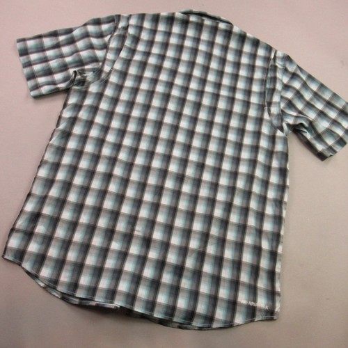 Ariat Shirt Mens Large Short Sleeve Button Front Pocket Outdoors Plaid Workwear - Picture 7 of 10