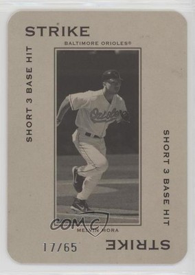 2005 Donruss Throwback Threads Strike Short 3 Base Hit 17/65 Melvin Mora 0q3