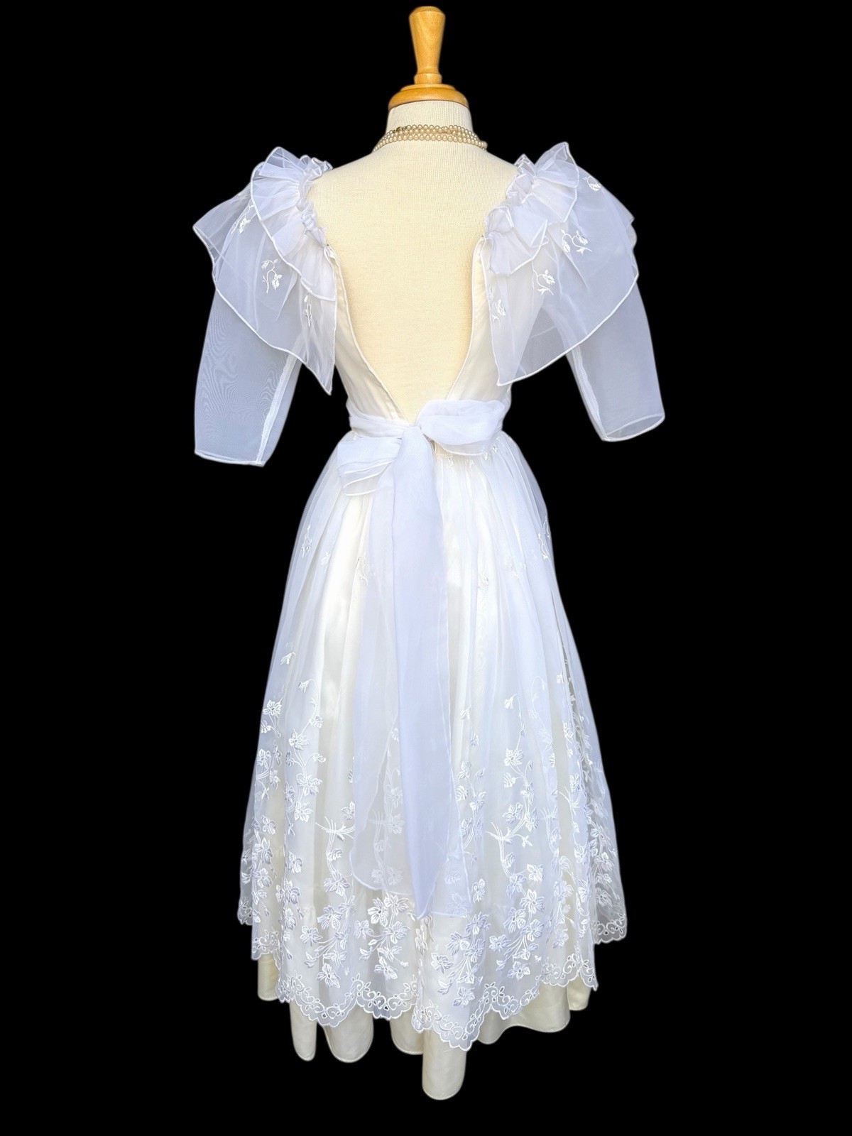 VTG GUNNE SAX Romantic RENAISSANCE Bridal Collec Embroidered floral lace dress 5