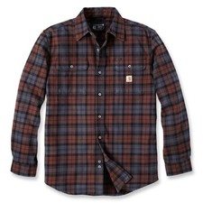 Carhartt Men's Heavyweight Flannel Shirt Mocha Size Small NWT 50 MSRP