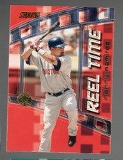 MANNY RAMIREZ RED SOX - 2001 TOPPS STADIUM CLUB RT8 - REEL TIME INSERT
