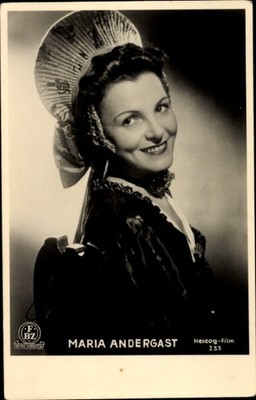 Postcard actress Maria Andergast, portrait in costume, FBZ Verlag - 10884332