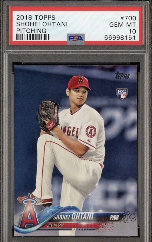 2018 Topps Pitching #700 SHOHEI OHTANI Rookie RC PSA 10 🔥 Investment Card!!