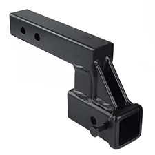 864122 Trailer Hitch Riser 2 inch Receiver Hitch 4.25" Drop/rise Solid Shank