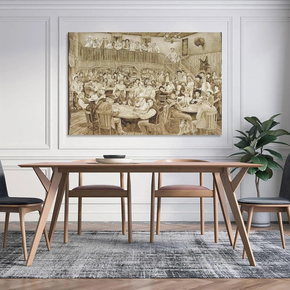 Póster de salón occidental lienzo arte de pared póster para estética y decoración de habitaciones Foto 3 de 4