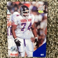 1994 Classic NFL Draft Larry Allen #47 Dallas Cowboys Rookie NFL Trading Card. rookie card picture