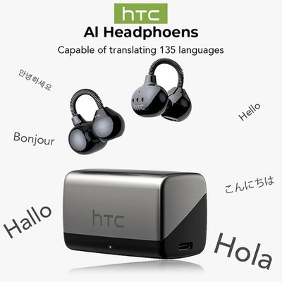 HTC NE67 Übersetzer Ohrhörer Echtzeit Übersetzer Kopfhörer 130+ Sprachen Cube