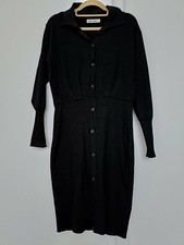 Grace Karin black sweater dress size M really comfortable 