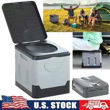 Portable Camping Toilet 20L Foldable Potty for Car Travel , Hiking Emergency Use